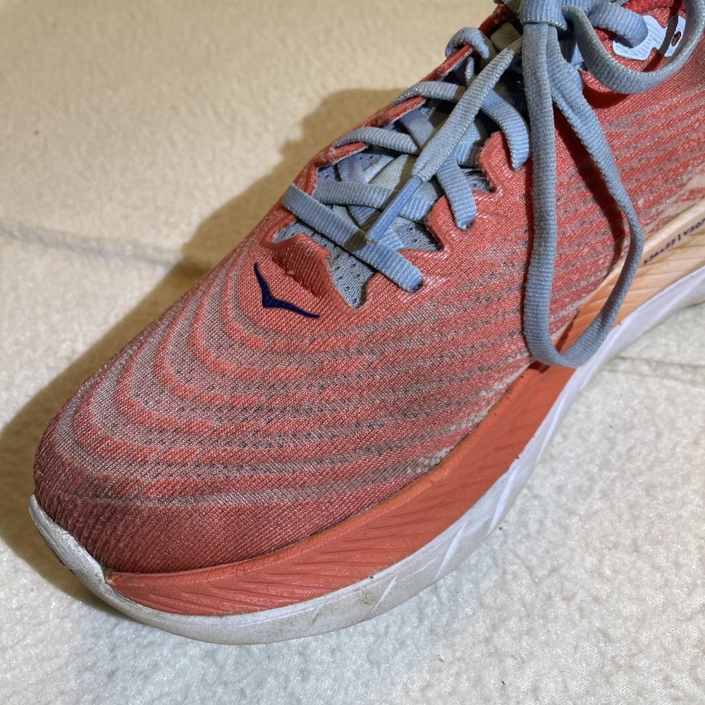 Hoka One One Mach 5 Shoes Women's Size 8.5B Orange Running Training‎ Comfort - Picture 3 of 10